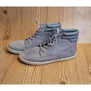Timberland dausette gray leather high top womens shoes sneakers boots Size 10